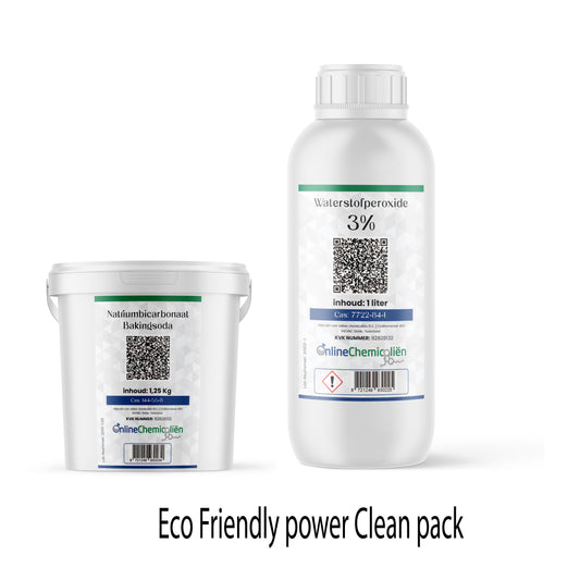 Eco friendly power clean pack waterstofperoxide en bakingsoda