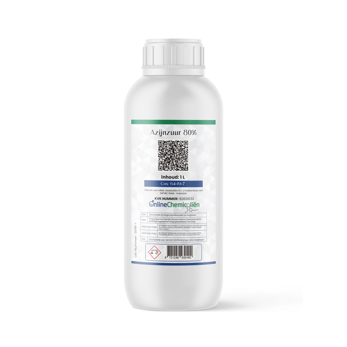 Azijnzuur kopen 80% 1 L Online Chemicaliën