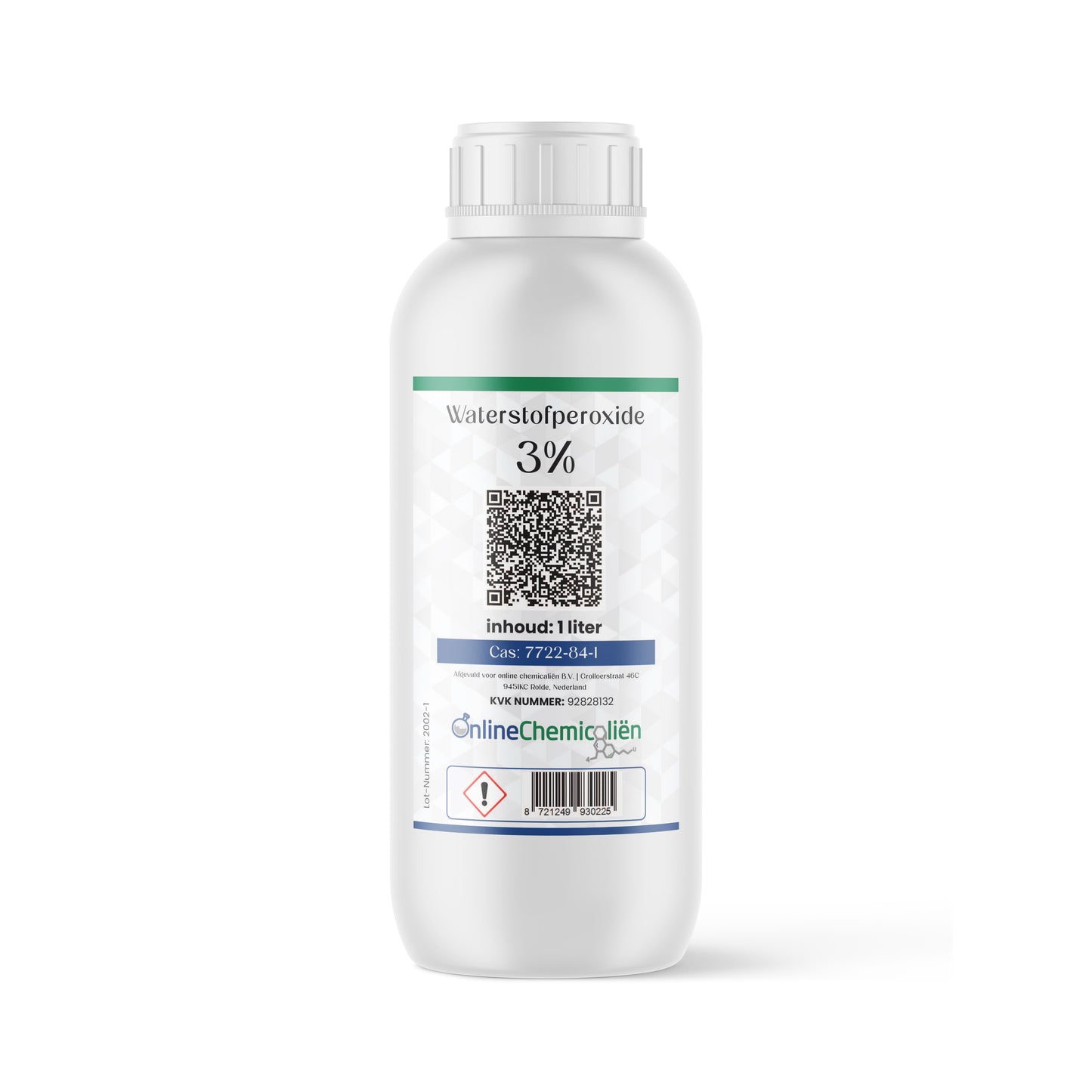 Waterstofperoxide kopen hydrogen peroxide h2o2 3% 1 L - Online Chemicaliën