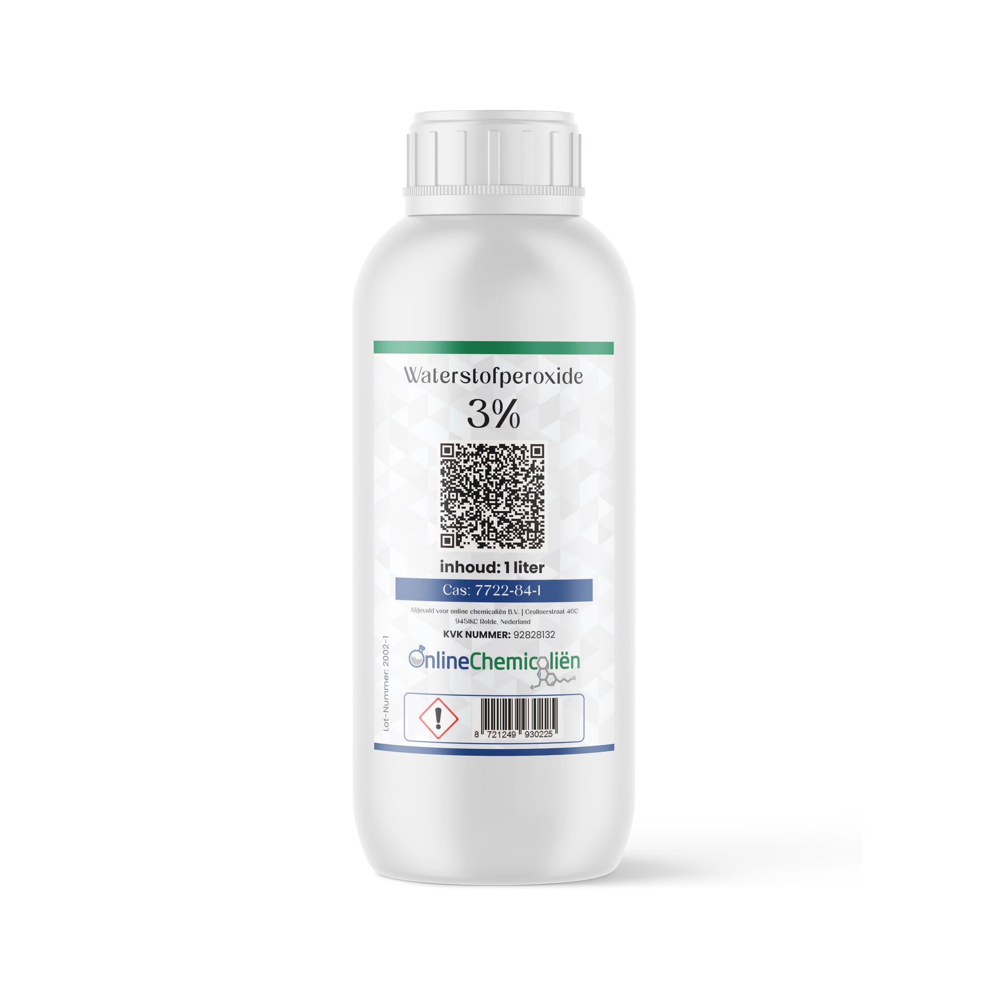 Waterstofperoxide kopen hydrogen peroxide h2o2 3% 1 L - Online Chemicaliën